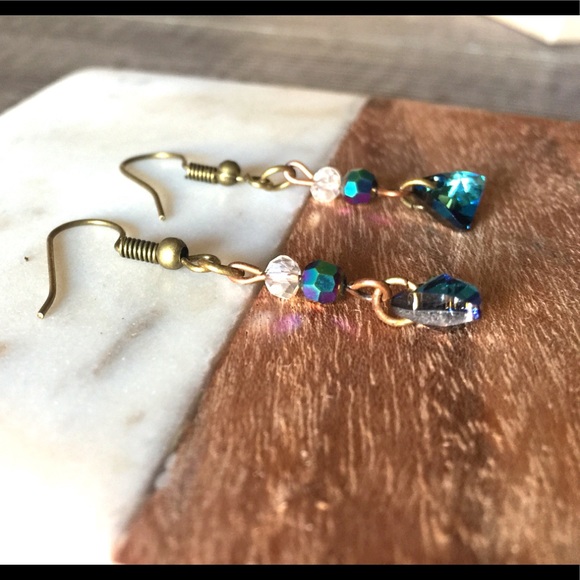 Swarovski Crystal Drop Earrings - Picture 2 of 2